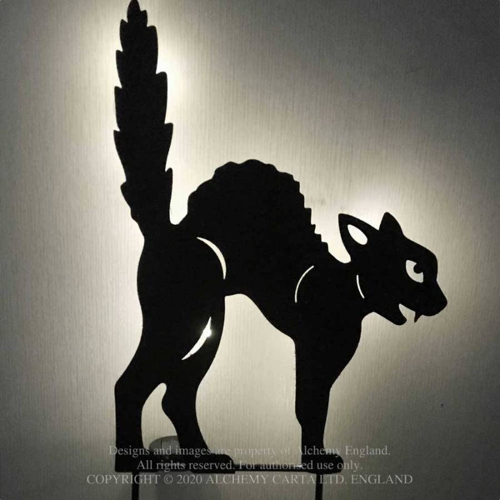 Alchemy - Black Cat Garden Light Dierenlamp - Zwart